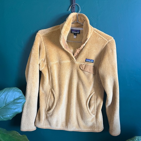Patagonia Yellow Fleece Pullover - Picture 1 of 2